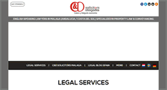 Desktop Screenshot of cdsolicitors.com
